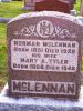 Photo of headstones/thumb_Norman McLennan 1851 - 1928 hdstn Florence Bulter cem ON